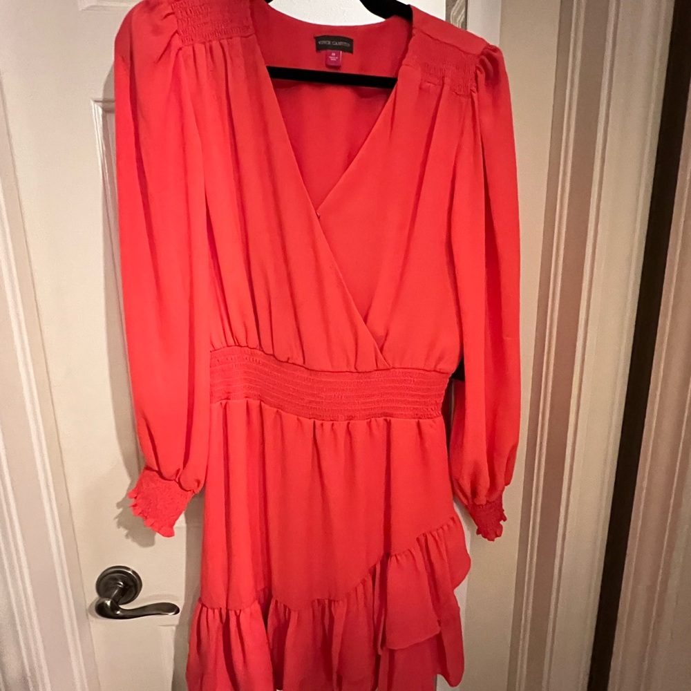 Vince Camuto Medium coral mini dress.  New with tags.  Never worn.